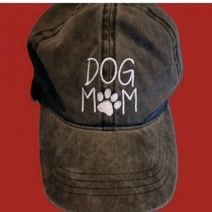 David and Young Distressed Black Dog Mom Cap